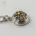 Silver Compass Gift with Peridot and working compass (G598)