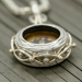 Working compass pendant in silver and gold to help stay true to yourself (G672)