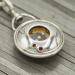 New Horizons Silver Compass Pendant (G578)